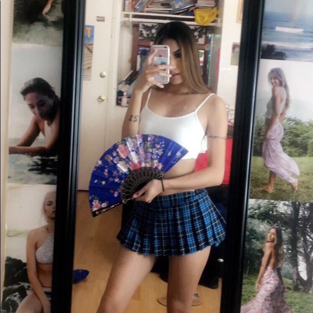 School girl sexy mini skirt